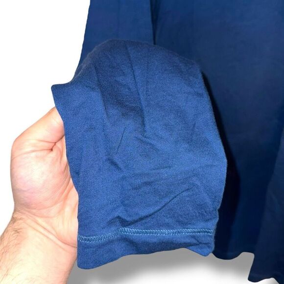 Agave Astoria L/S Royal Blue Made in USA 1/4 Zip Sweatshirt Sz L - Picture 3 of 7
